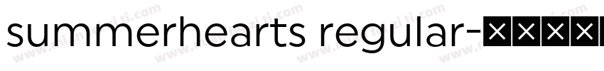 summerhearts regular字体转换